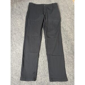 Birddogs Pants Mens 32x30 Black Stretch Khakis Built-In Liner Casual Golf Travel
